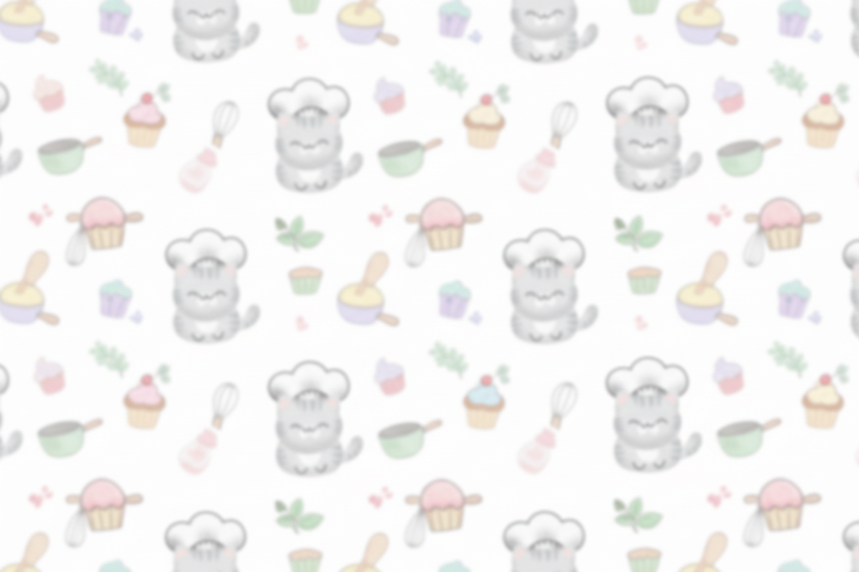 Subtle Cat Chef Pattern